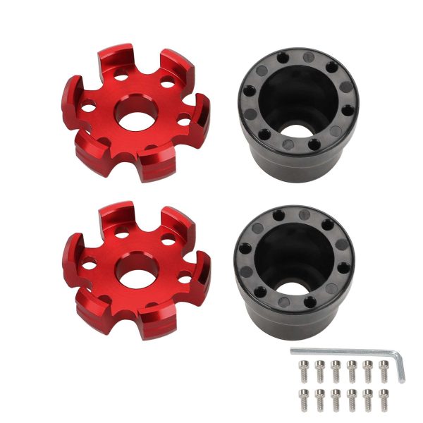 Red aluminum fork cups