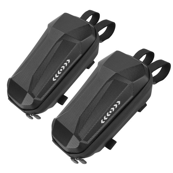 Black 3L+2L big front bag(PU+EVA) without logo（2 stacked）