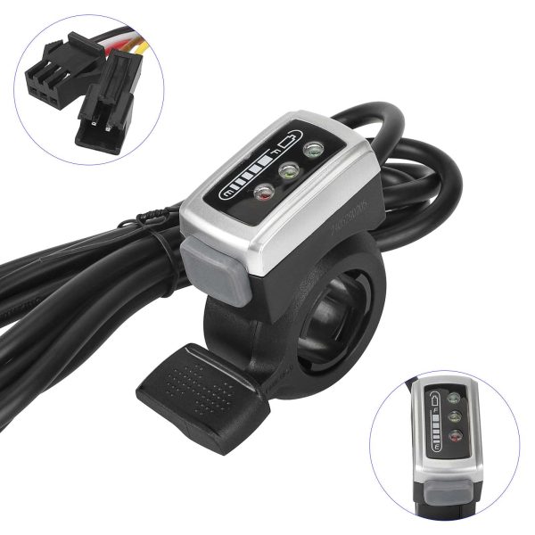 Wuxing 106DX power display finger dial for ebike with 36V lithium battery