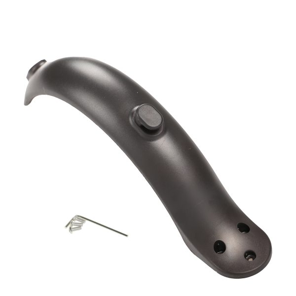 Black rear fender with hook and screws for M365 scooter