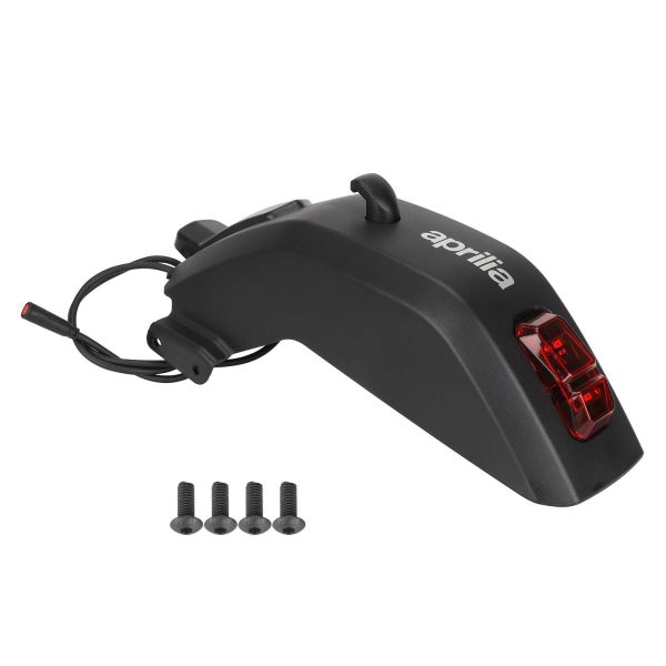 Original black Aprilia eSR1 rear fender kit with taillight+front decorative cover+hook+screws