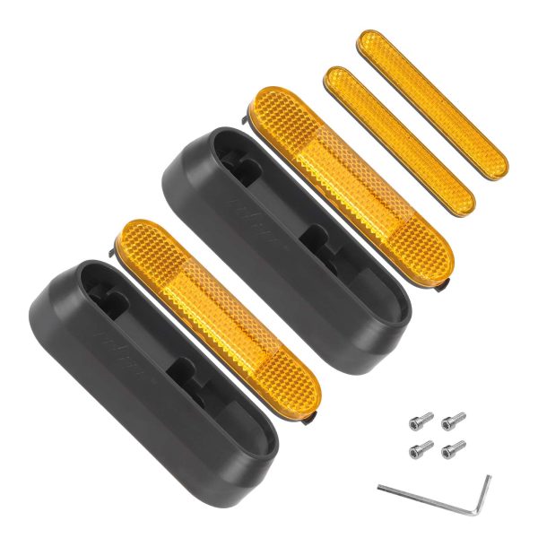 refitting gray decorative shells+yellow reflector bars for Segway Max G30 scooters