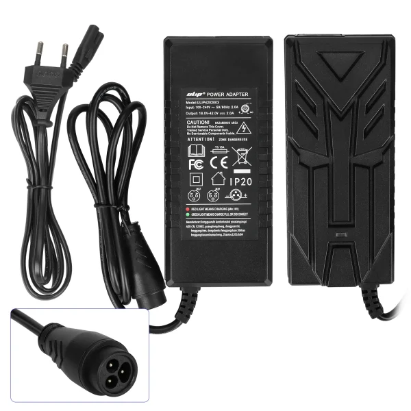 Ulip 42V2A charger with big LP16-3P head(EU plug)