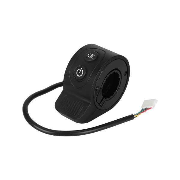 Black power throttle with light switch for HX X6X7X8 scooters