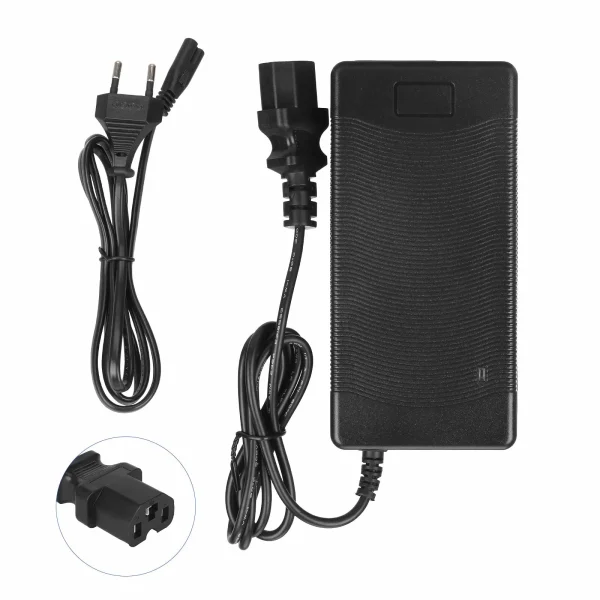 48V to 54.6V2A charger with Pin head with EU plug