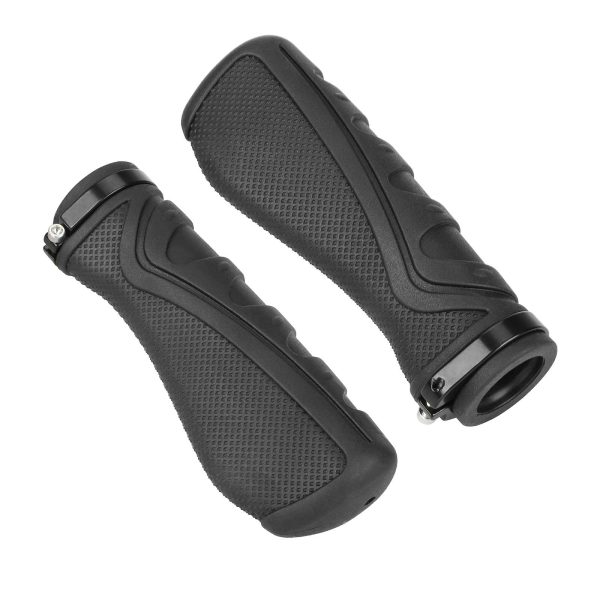 Black 22mm tube shock-absorbing and anti slip handle sleeve, 1 pair