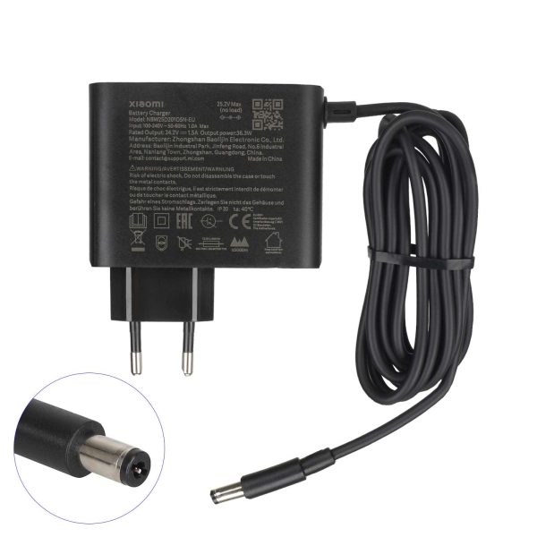 Original 24.2V1.5A charger with DC2.1 head(EU plug)
