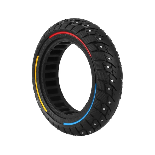 Ulip 10*2.5(60/70-6.5) solid tire with three colours circle 45mm slo and anti slip screws