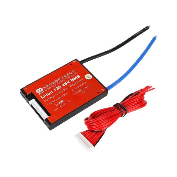 DALY 48V 30A 13S Battery BMS Protection Board with cable