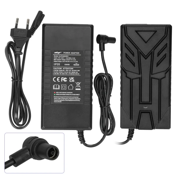 Ulip54.6V2.3A charger with hollow head(EU plug)
