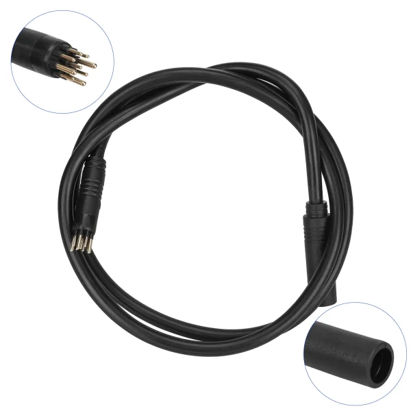 3+6p female and male plug motor cable with 9 pcs small cables (1 meter, 1000w 2 square with aviation waterproof head)