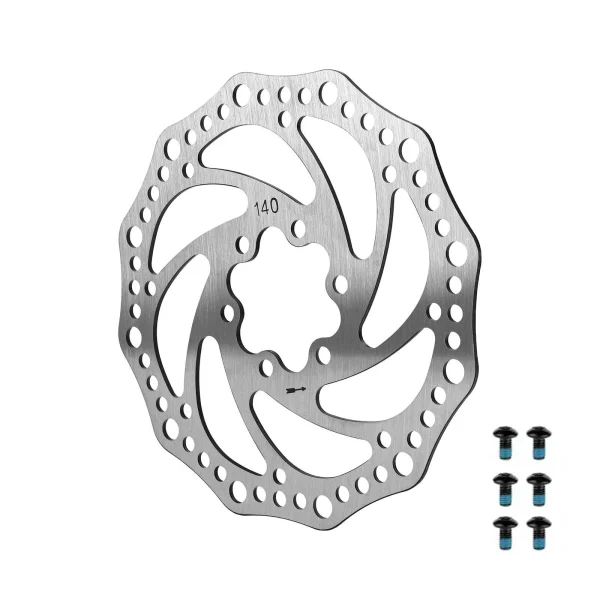 140mm 6-hole flower-shaped disc brake disc (with screws)