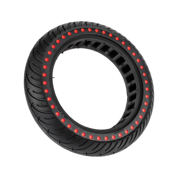 8.5 inch solid tire with red dots