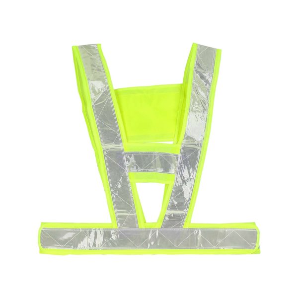 Fluorescent green V-reflective vest