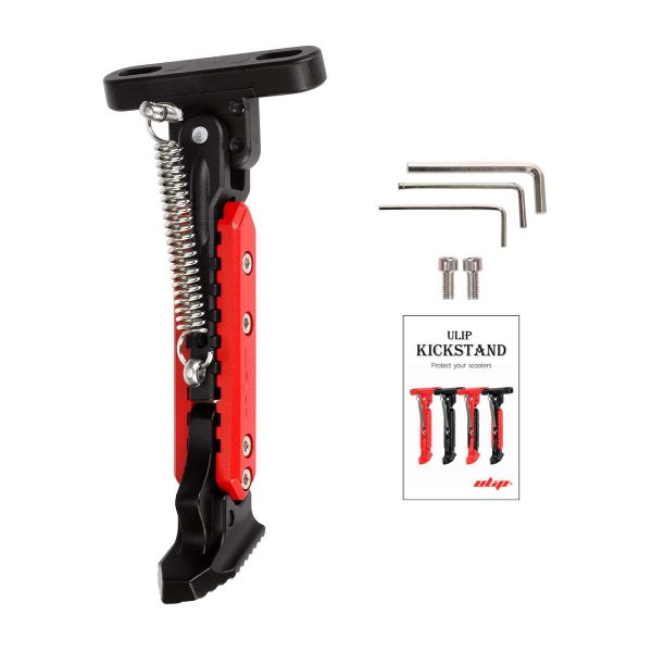 V2 Black-Red adjustable kickstand for xiaomi scooters