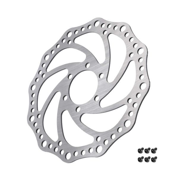 160mm 6-hole circular disc brake disc (Dualtron available) (with screws)