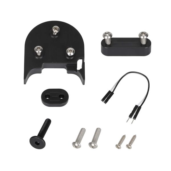 gray fender booster pad + foot brace pad + tail light pad Kit for refitting M365 to 10 inch