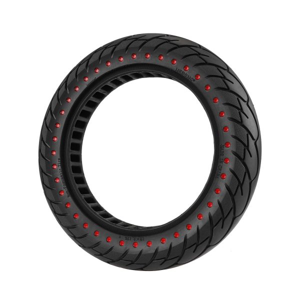 12*2.125 solid tire with red dots and 28mm slot