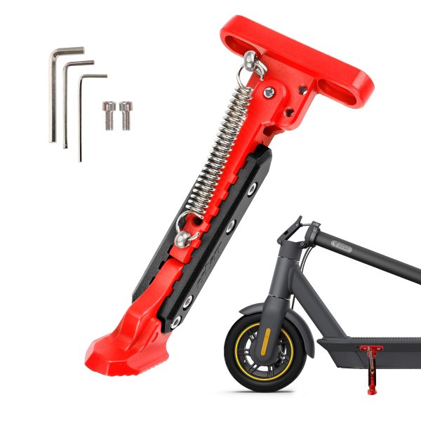 V2 Red-Black adjustable kickstand for Max G30 serial scooters